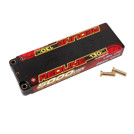 Gens ace Redline 1.0 5000mAh 2S 7.4V 130C HardCase 56# HV Lipo Battery