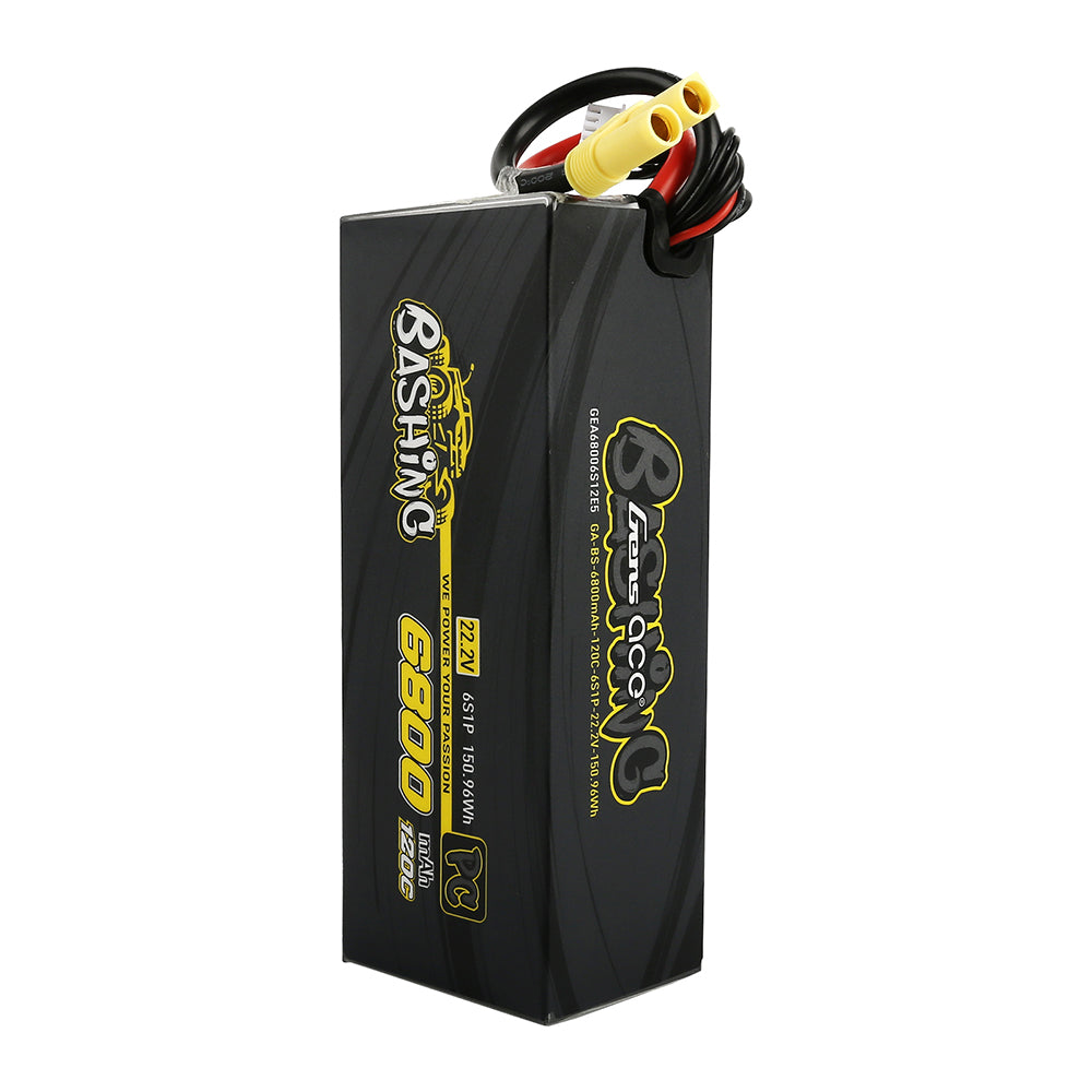 Gens ace 6800mAh 22.2V 120C 6S Lipo Battery Pack with EC5-Bashing Series