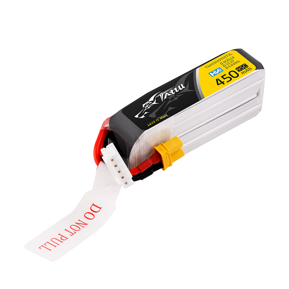 Tattu 450mAh 4S 95C 15.2V HV Lipo Battery with  XT30 Plug