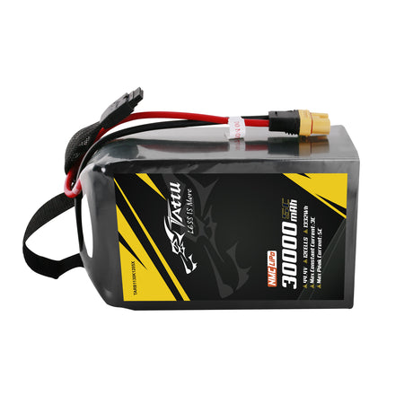 TATTU NMC Semi-solid 30000mAh 5C 44.4V 12S1P G-Tech Lipo Battery Pack with AS150U Plug