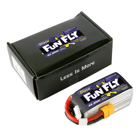 Tattu Funfly Series 1550mAh 14.8V 100C 4S1P Lipo Battery Pack with XT-60 Plug