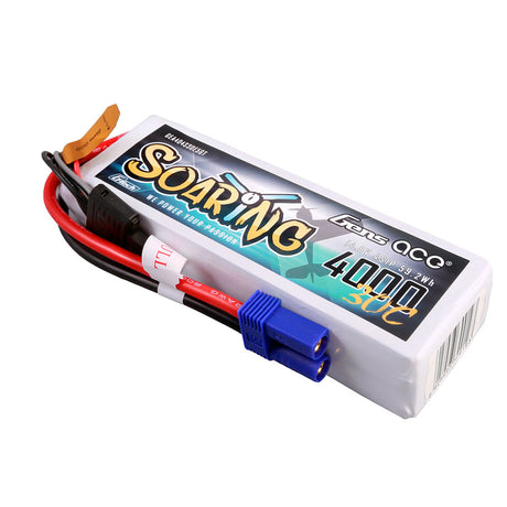 Gens ace G-Tech Soaring 4000mAh 14.8V 30C 4S1P Lipo Battery Pack with EC5 plug