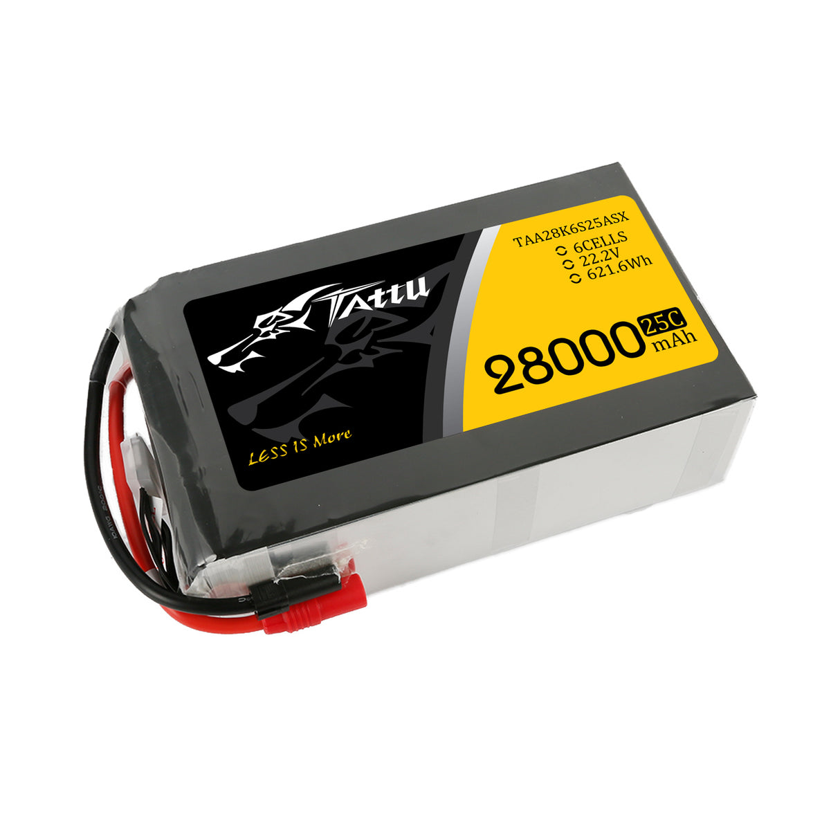 Tattu 28000mAh 22.2V 25C 6S1P Lipo Battery Pack with AS150+XT150