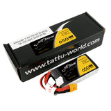 Tattu 650mAh 2S1P 75C 7.4V Lipo Battery Pack with XT30 plug