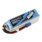 Gens ace 6S 6000mAh 22.2V 45C Lipo Battery with EC5 Plug