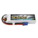 Gens ace Soaring 4000mAh 14.8V 30C 4S1P Lipo Battery Pack with EC5 plug