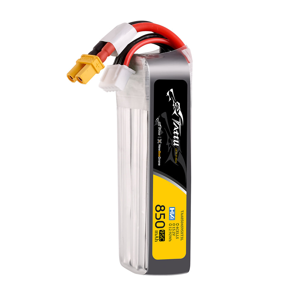 Tattu Lipo 850mAh 95C 4S1P 15.2V HV XT30U-F Long-Pack