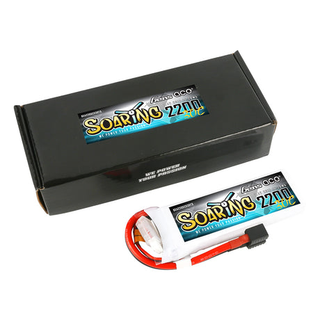 Gens ace Soaring 2200mAh 7.4V 30C 2S1P Lipo Battery Pack with EC3/XT60/T-plug