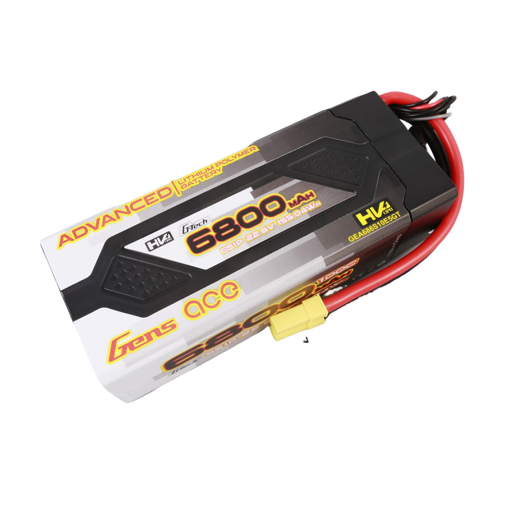 Gens ace G-Tech Advanced 6800mAh 22.8V 100C 6S1P HardCase 61#Lipo Battery Pack with EC5