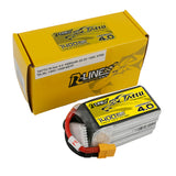 Tattu R-Line Version 4.0 1400mAh 6S 22.2V 130C Lipo Battery Pack with XT60 Plug