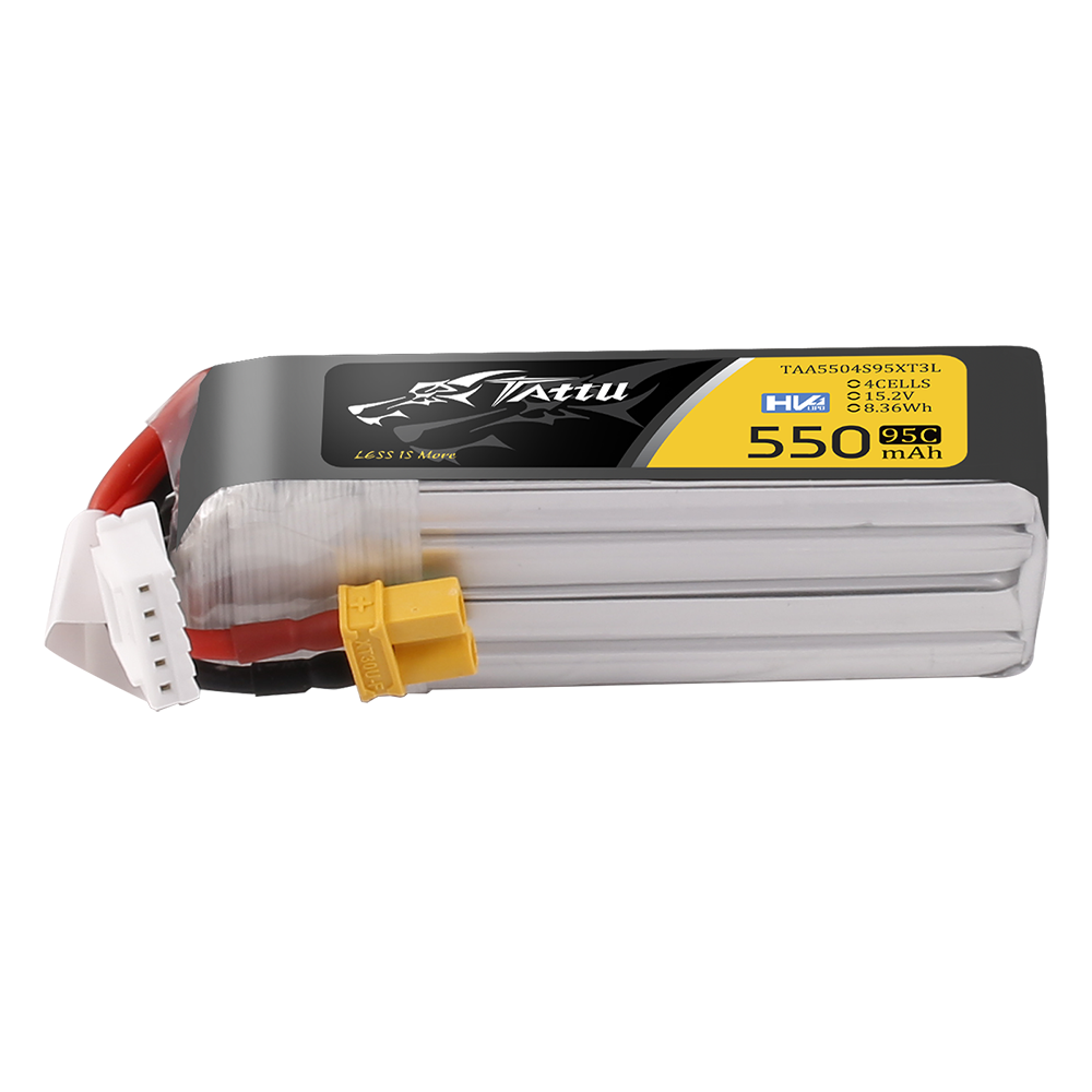 Tattu 550mAh 4S 95C 15.2V HV Lipo Battery with XT30 Plug