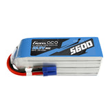 Gens ace 5600mAh 80C 22.2V 6S1P Lipo Battery Pack with EC5 plug