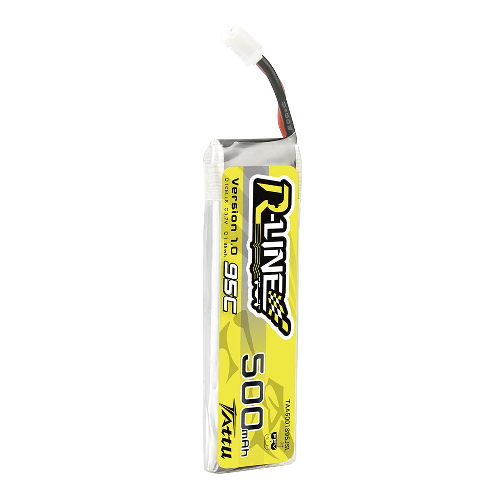 Tattu R-Line 500mAh 1S 3.7V 95C Lipo Battery with PH2.0