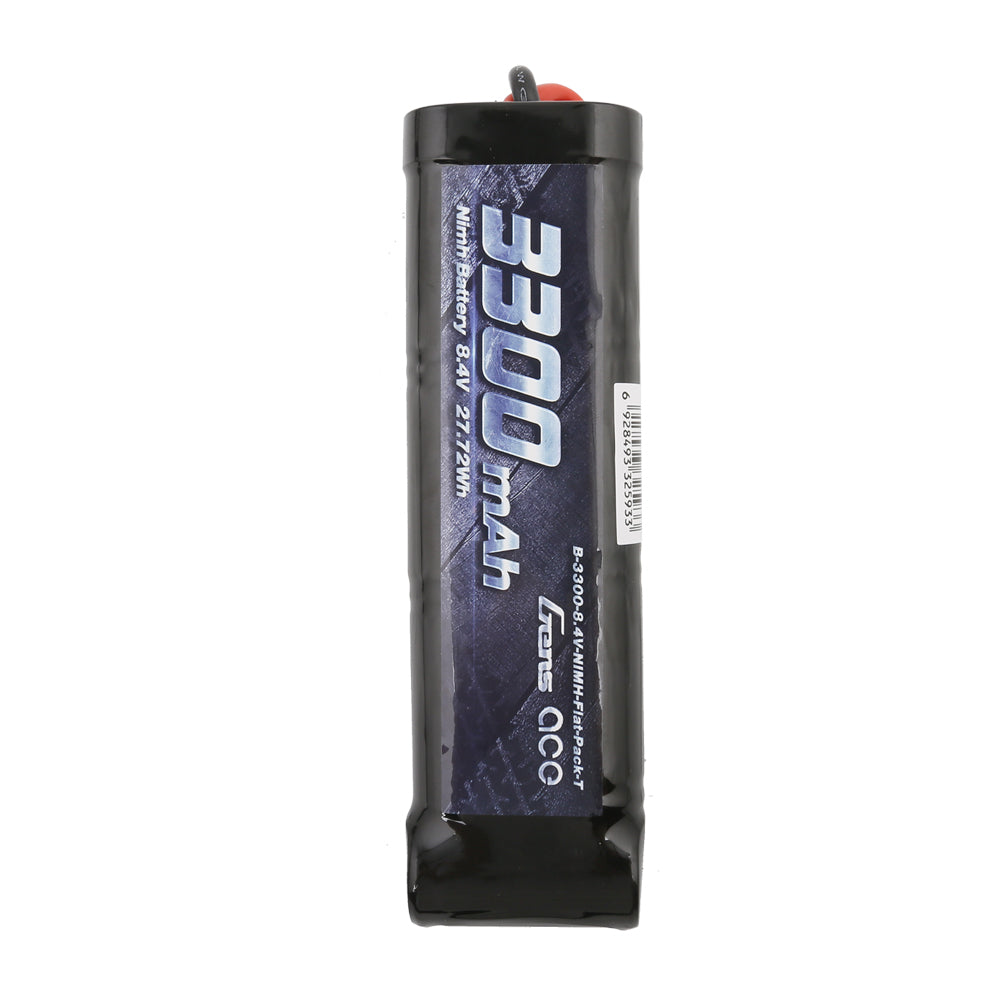 Gens ace  3300mAh  8.4V  7-Cell NiMH Flat Battery Pack  with T-plug