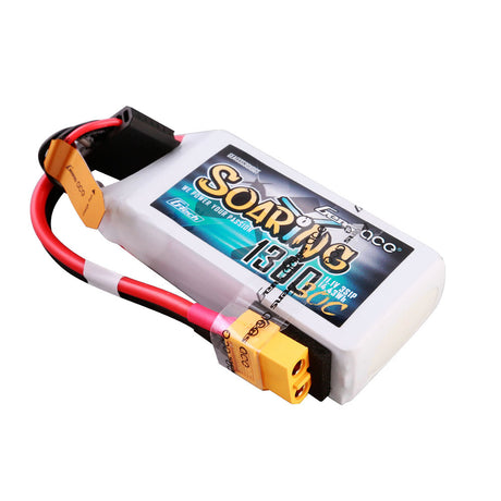 Gens ace G-Tech Soaring 1300mAh 11.1V 30C 3S1P Lipo Battery Pack with XT60 Plug