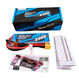 Gens ace G-Tech 2200mAh 11.1V 45C 3S1P Lipo Battery Pack with XT60 Plug