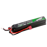 Gens ace 25C 2400mAh 3S2P 11.1V NUNCHUCK 3X Airsoft Gun Lipo Battery with Deans(T) Plug