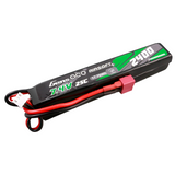 Gens ace 25C 2400mAh 2S2P 7.4V Saddle Airsoft Gun Lipo Battery with Mini Deans(T) Plug