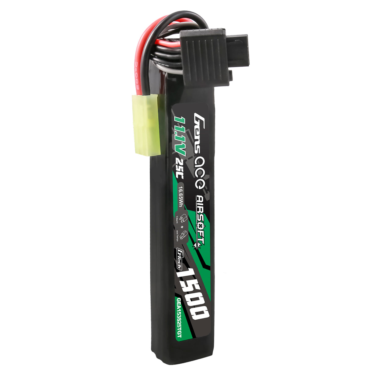 Gens ace G-Tech 25C 1500mAh 3S1P 11.1V Airsoft Gun Lipo Battery with Tamiya