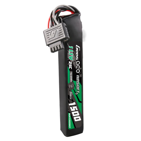 Gens ace G-Tech 25C 1500mAh 3S1P 11.1V Airsoft Gun Lipo Battery with T Plug