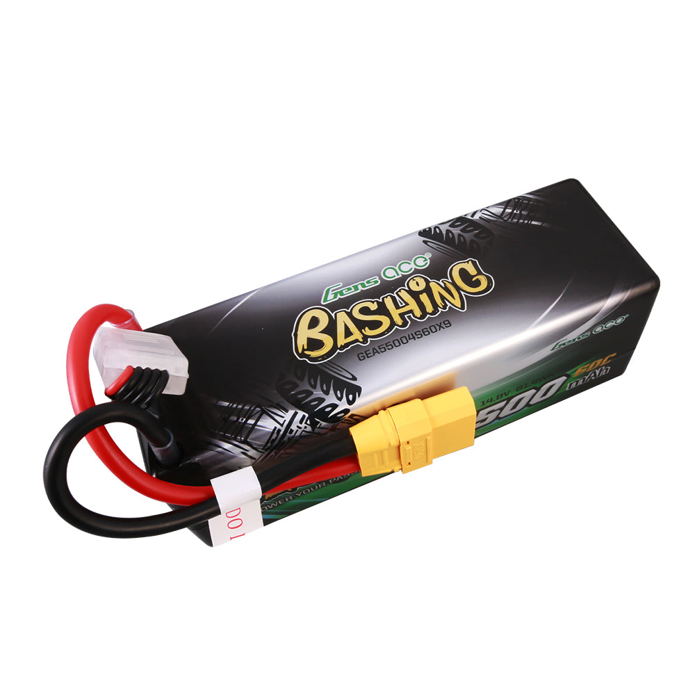 Gens ace 5500mAh 4S 14.8V 60C HardCase RC car Lipo Battery 14#