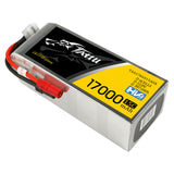 Tattu 17000mAh 22.8V 15C 6S1P HV High Voltage Lipo Battery with AS150+XT150 Plug