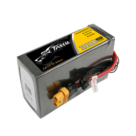 Tattu 10000mAh 44.4V 30C 12S1P Lipo Battery Pack with AS150U Plug