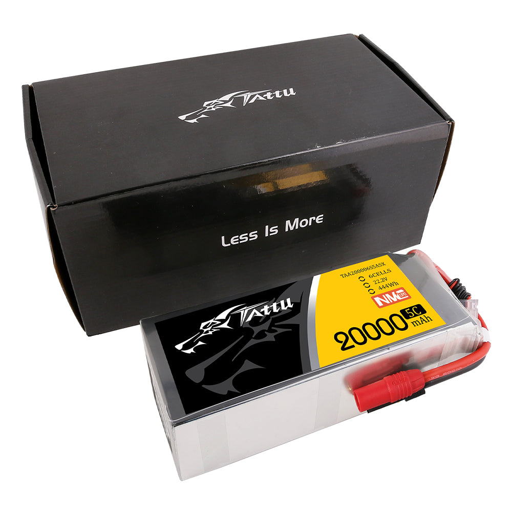 Tattu NMC 20000mAh 22.2V 5C 6S1P Lipo Battery Pack with AS150+XT150 plug