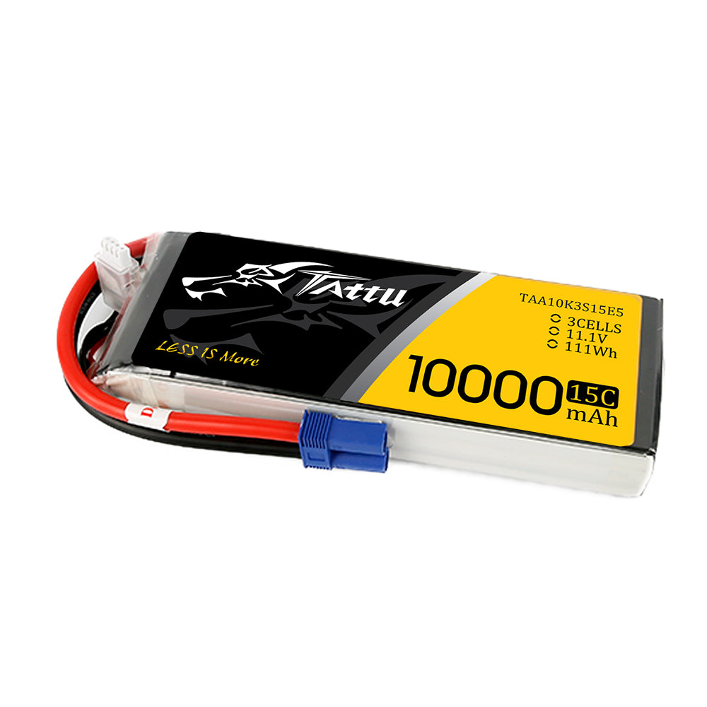 Tattu 10000mAh 11.1V 15C 3S Lipo Battery Pack