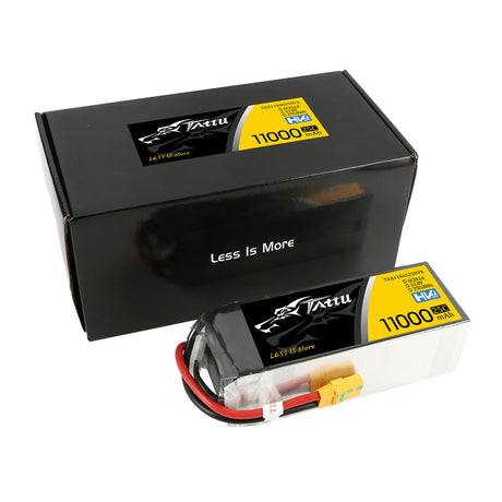 Tattu 11000MAH 22.8V HV 25C 6S1P Lipo Battery Pack with XT90-S(anti-spark) Plug