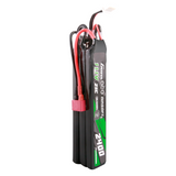 Gens ace 25C 2400mAh 3S2P 11.1V NUNCHUCK 3X Airsoft Gun Lipo Battery with Deans(T) Plug