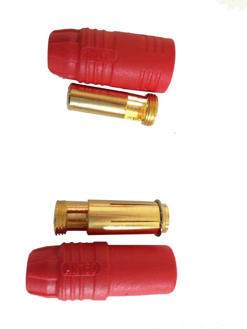 AS150 - 7 mm Goldconnector pair (male&female) - 150A