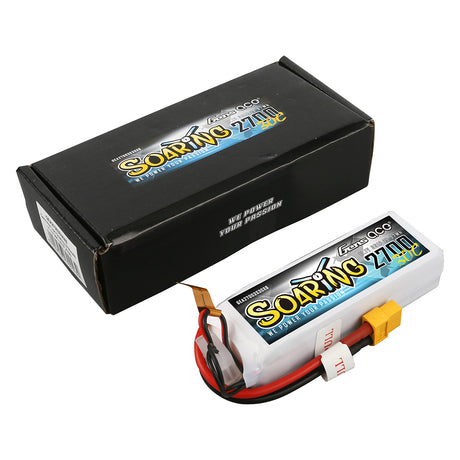 Gens ace Soaring 2700mAh 11.1V 30C 3S1P LiPo Battery Pack with XT60 Plug