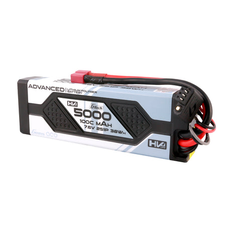 Gens ace Advanced G-Tech 5000mAh 7.6V 2S1P 100C HV car Lipo Battery Pack Hardcase with Deans(T) Plug