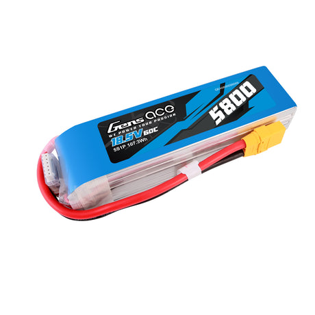 Gens ace 5800mAh 60C 18.5V 5S1P Lipo Battery Pack with XT90 plug