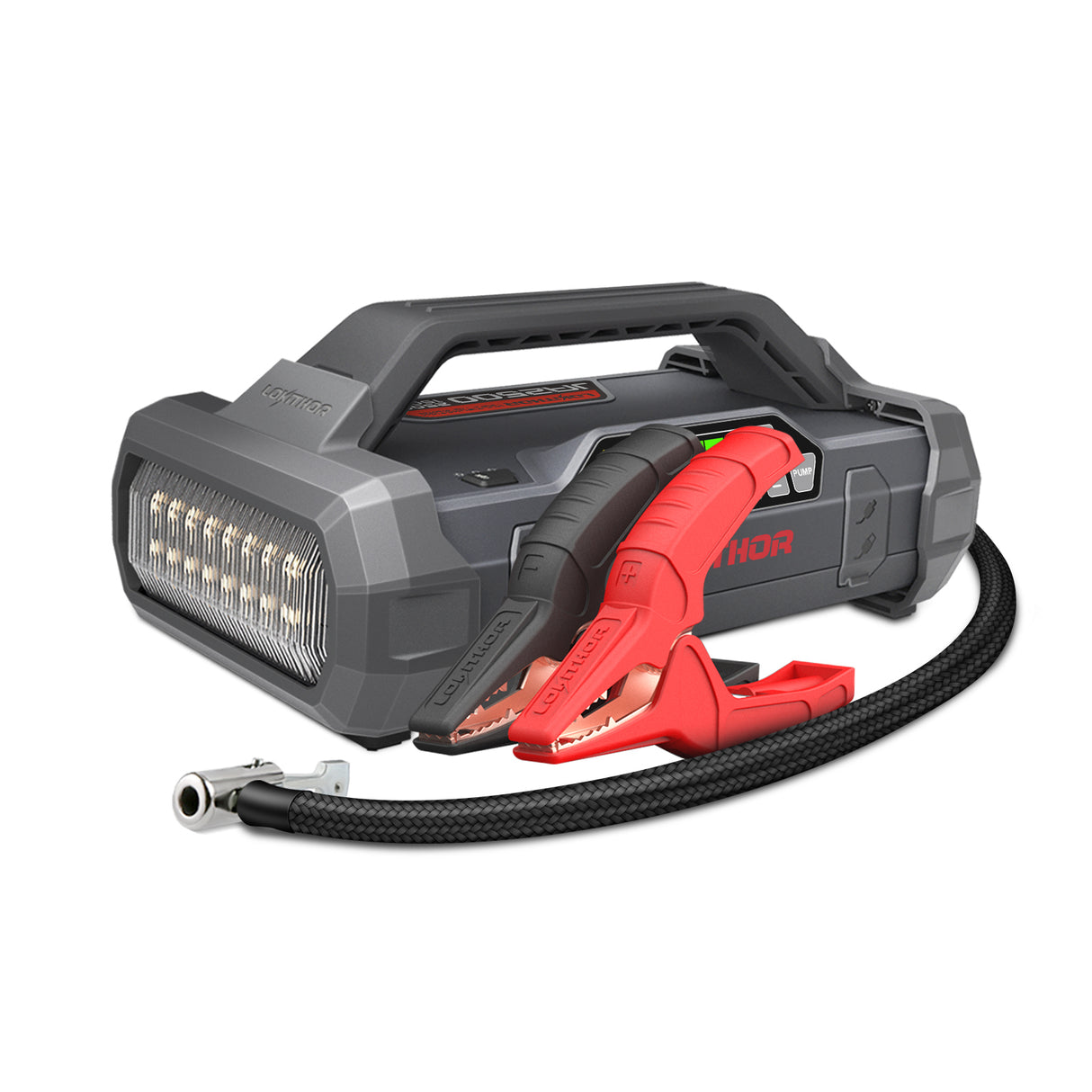 Lokithor 2500A 12V 46Wh Lithium Jump starter 4S LiFePO? Type-C PD60W Two-way fast charging