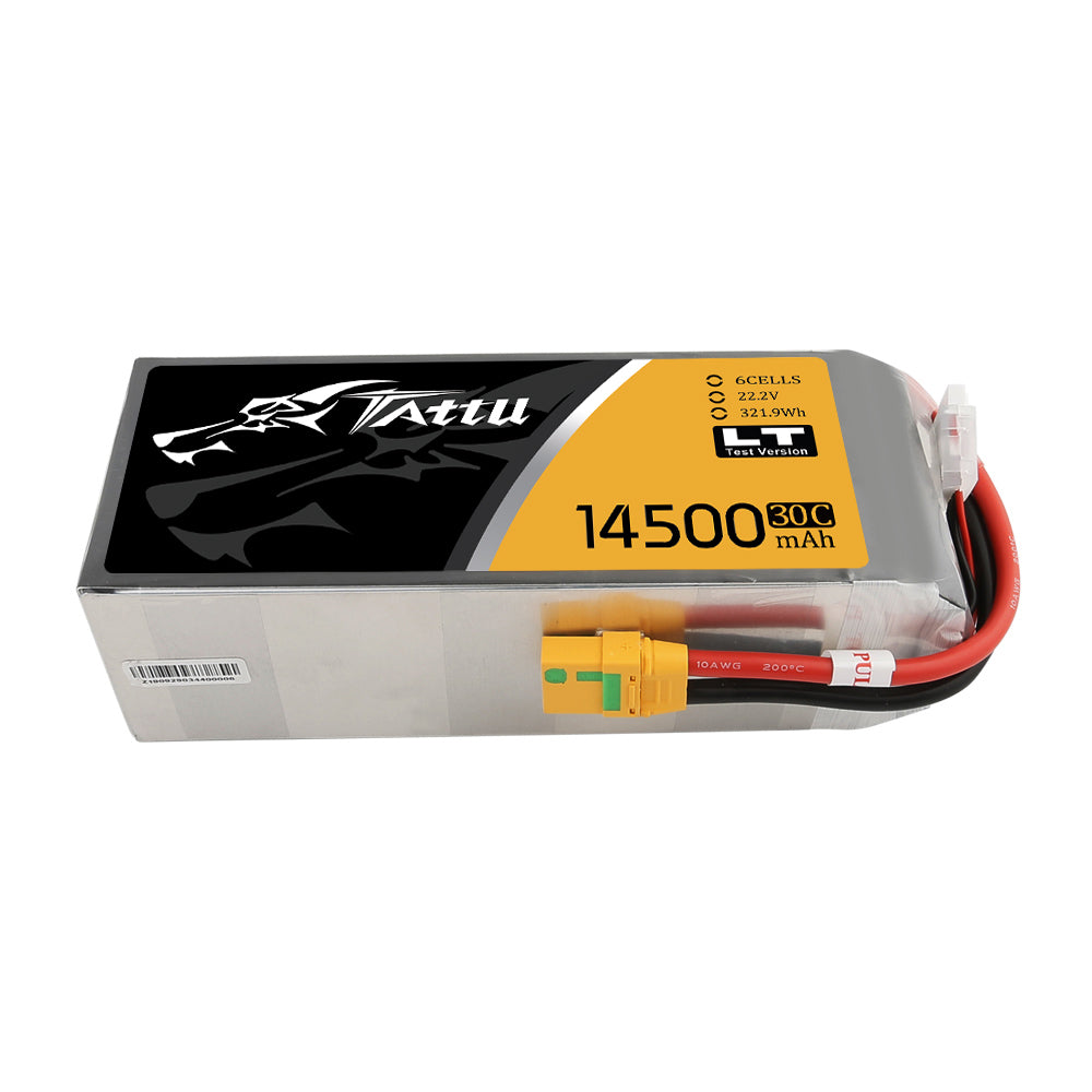 Tattu Low-Temperature Version 14500mAh 22.2V 30C 6S1P UAV Lipo Battery Pack with XT90 anti-spark plug