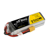 TATTU 2300mAh 14.8V 75C 4S1P Lipo Battery Pack with XT60