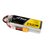 TATTU 2300mAh 14.8V 75C 4S1P Lipo Battery Pack with XT60